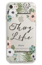 Milkyway Floral Thug Life Iphone 7 Case - Green