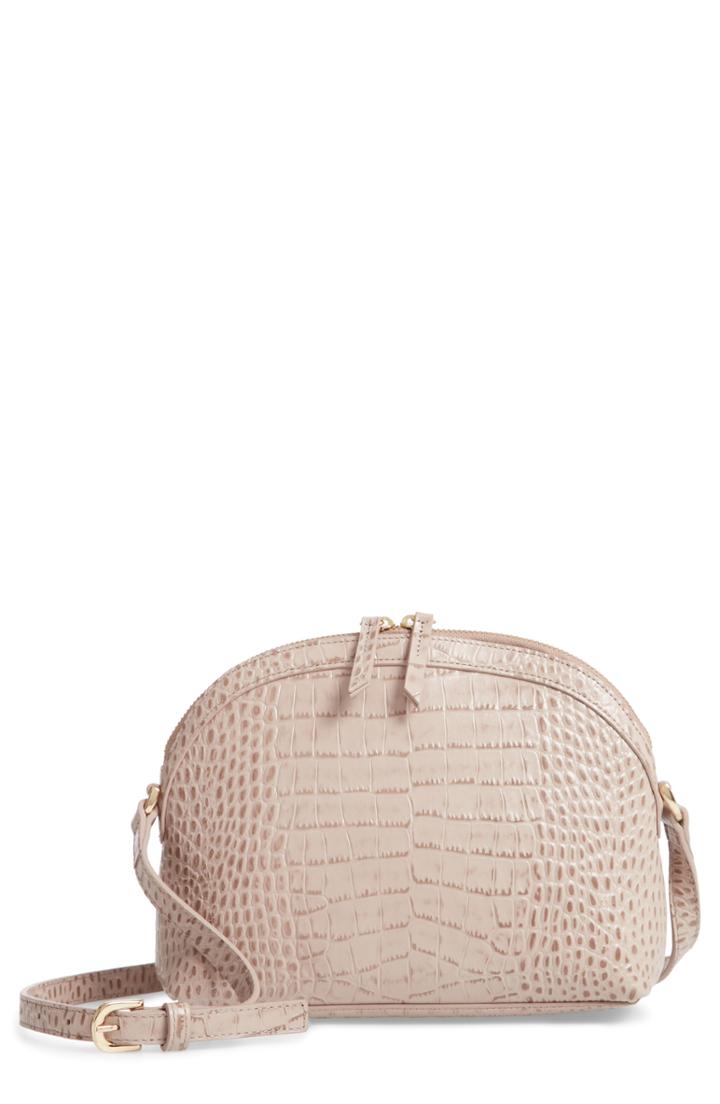 Nordstrom Isobel Half Moon Leather Crossbody Bag -