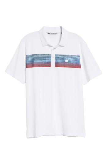 Men's Travis Mathew Three Jack Polo, Size - White
