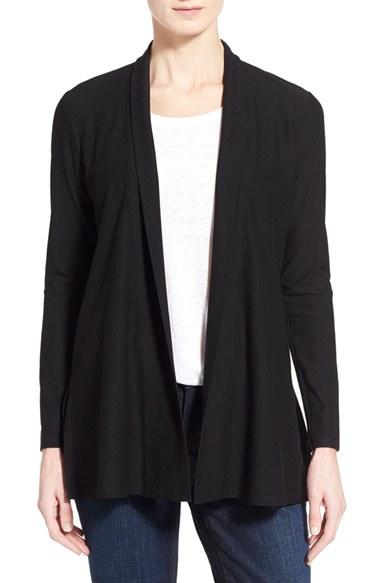 Women's Eileen Fisher Jersey Knit Straight Cut Long Cardigan
