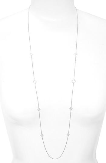 Women's Bony Levy Long Diamond Station Necklace (nordstrom Exclusive)