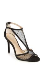 Women's Jewel Badgley Mischka Horizon T-strap Mesh Sandal M - Black