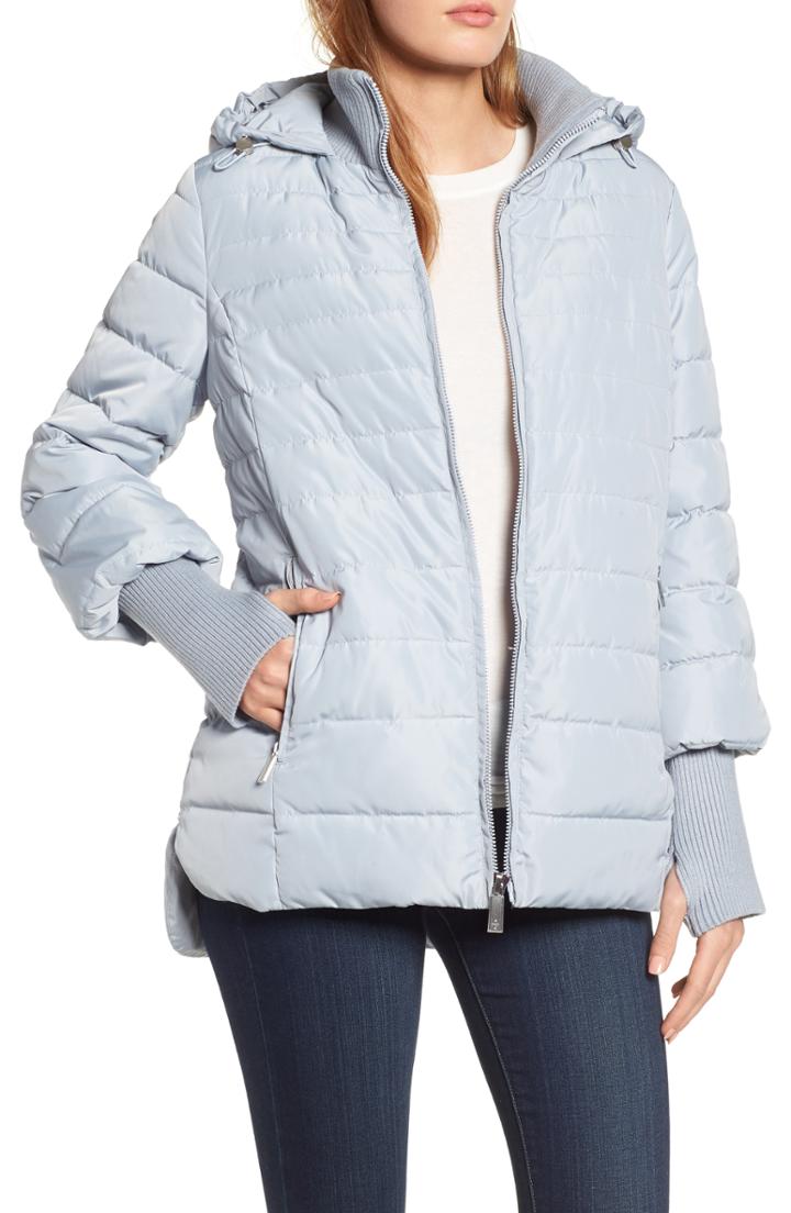 Women's Kenneth Cole New York Hooded Puffer Jacket