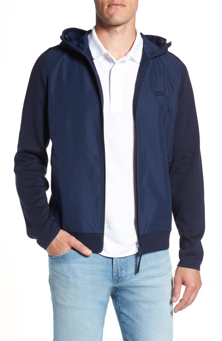 Men's Lacoste Double Face Zip Hoodie