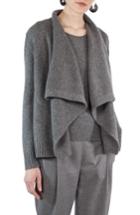 Women's Akris Punto Wool & Cashmere Cardigan - Grey