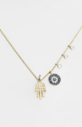Women's Meira T Desert Infusion Diamond & Sapphire Pendant Necklace
