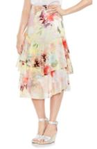 Women's Vince Camuto Faded Blooms Tiered Ruffle Skirt - Yellow