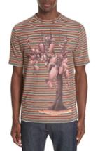 Men's Loewe Stripe Pottery Tree T-shirt - Orange