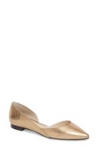 Women's Marc Fisher Ltd 'sunny' Half D'orsay Flat .5 M - Beige