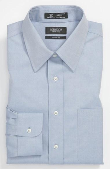 Men's Nordstrom Men's Shop Smartcare(tm) Classic Fit Solid Dress Shirt, Size - (online Only)