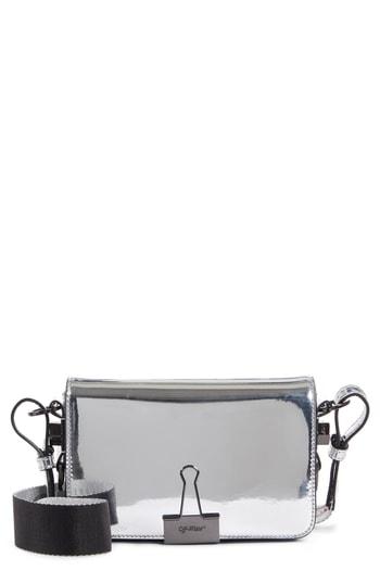 Off-white Mini Mirror Flap Bag - Metallic