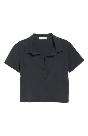 Women's Ten Sixty Sherman Crop Polo - Black