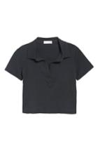 Women's Ten Sixty Sherman Crop Polo - Black