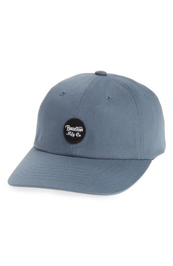 Men's Brixton Wheeler Logo Cap - Blue