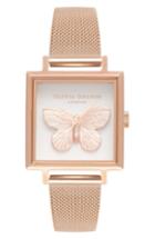 Women's Olivia Burton 3d Butterfly Bracelet Watch, 22mm