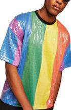 Men's Topman Sequin T-shirt - Yellow