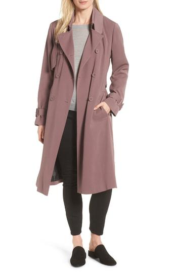 Women's London Fog Heritage Modern Trench Coat - Pink