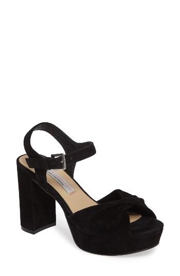 Women's Kristin Cavallari Ryne Twist Toe Platform Sandal M - Black