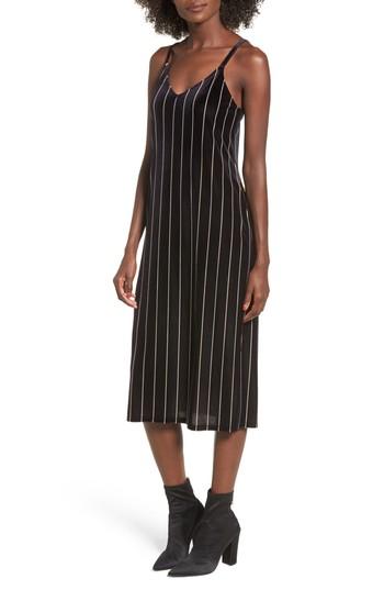 Women's Leith Stripe Velour Slipdress - Blue