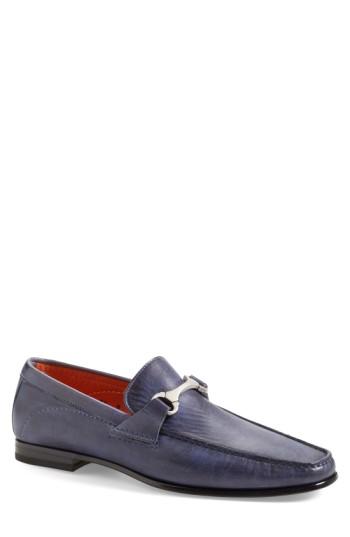 Men's Santoni 'wake' Bit Loafer .5 D - Blue