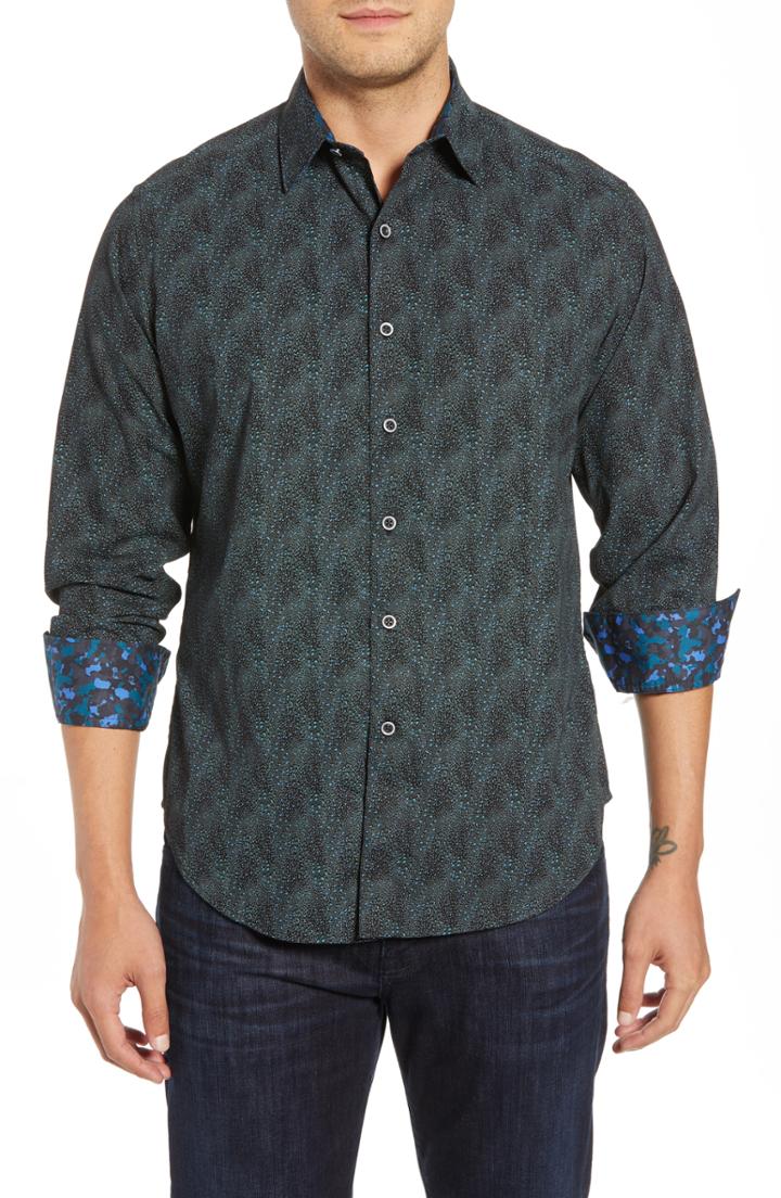 Men's Robert Graham Isherwood Classic Fit Sport Shirt - Orange