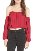 Women's Lush Off The Shoulder Blouse - Pink