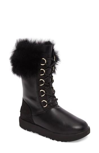 Women's Ugg Aya Waterproof Snow Boot .5 M - Black