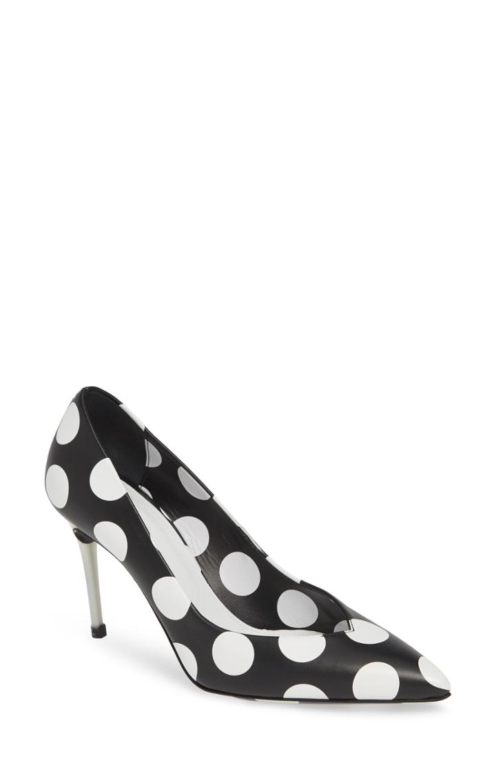 Women's Maison Margiela After Party Polka Dot Pump .5us / 36.5eu - Black