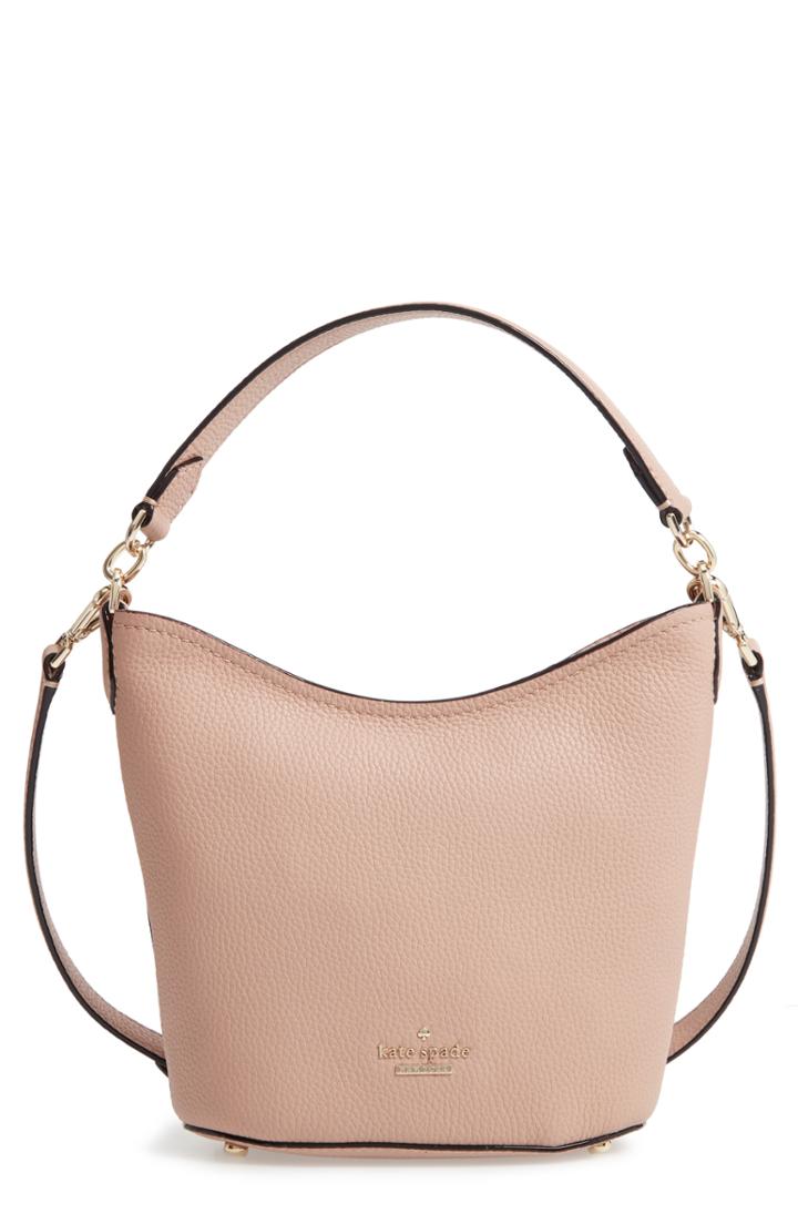 Kate Spade New York Jackson Street - Small Rubie Leather Crossbody Bag - Beige