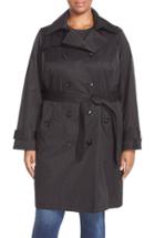 Women's London Fog Double Breasted Trench Coat
