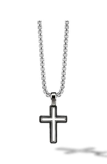 Men's David Yurman Forged Carbon Cross Pendant