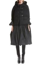 Women's Noir Kei Ninomiya Reversible Hooded Duffle Coat - Black