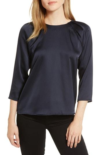 Women's Cece Charm Satin Blouse - Blue