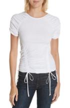 Women's Cinq A Sept Stella Ruched Tee - White