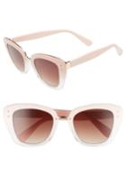 Women's Bp. 51mm Ombre Square Sunglasses - Pink/ Clear