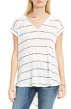 Women's Two By Vince Camuto Chevron Back Stripe Knit Top - White