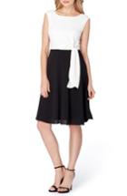 Women's Tahari Side Tie Fit & Flare Dress
