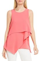 Women's Vince Camuto Tiered Asymmetrical Blouse - Coral