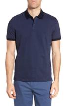 Men's Rodd & Gunn Colchester Sports Fit Twill Collar Cotton Polo, Size - Blue