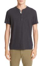 Men's Rag & Bone Standard Issue Henley, Size - Black