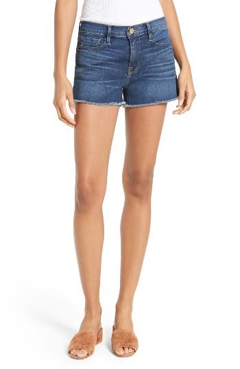 Women's Frame Le Cutoff Denim Shorts - Blue