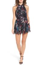 Women's Keepsake The Label Floral Romper - Black