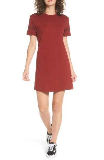 Women's Rvca Short Stop T-shirt Dress - Red