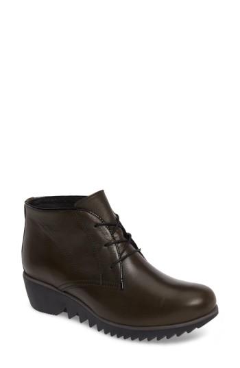 Women's Wolky 'dusty' Hidden Wedge Bootie -7.5us / 38eu - Green