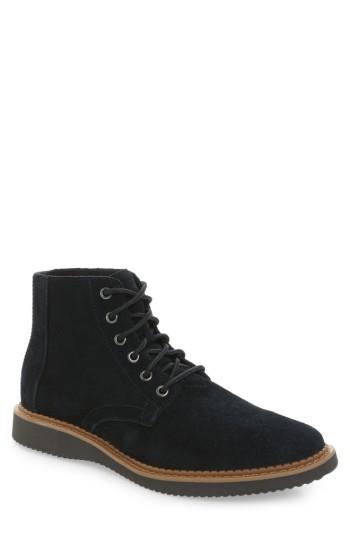 Men's Toms Porter Plain Toe Boot .5 M - Black