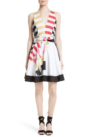 Women's Milly Lola Nautical Abstract Print Fit & Flare Dress