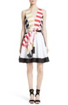 Women's Milly Lola Nautical Abstract Print Fit & Flare Dress