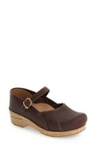 Women's Dansko 'marcelle' Woodgrain Wedge Mary Jane