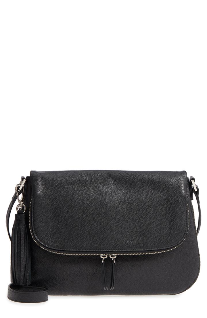 Nordstrom Kara Leather Expandable Crossbody Bag -