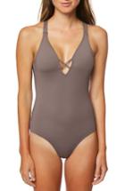 Women's O'neill Salt Water One-piece Swimsuit - Grey